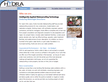 Tablet Screenshot of hydraproof.com